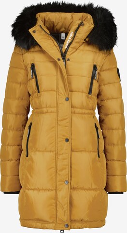 Manteau d’hiver 'NicolaAK' Alife and Kickin en jaune : devant