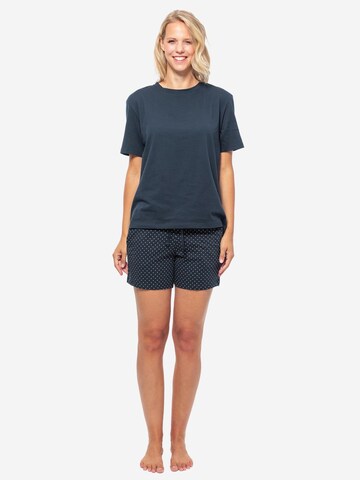 SCHIESSER Pyjama 'Organic Cotton' in Blauw