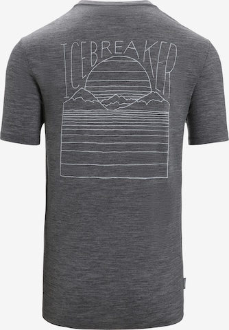 ICEBREAKER - Camiseta funcional 'Tech Lite II Mountain Sunset' en gris