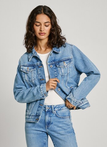 Pepe Jeans Tussenjas in Blauw: voorkant