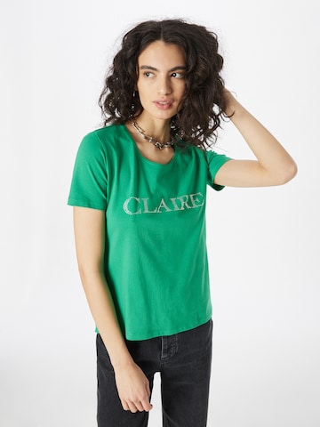 Claire T-shirt i grön: framsida