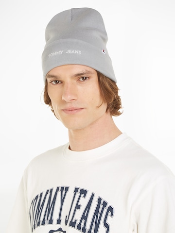 Bonnet Tommy Jeans en gris : devant