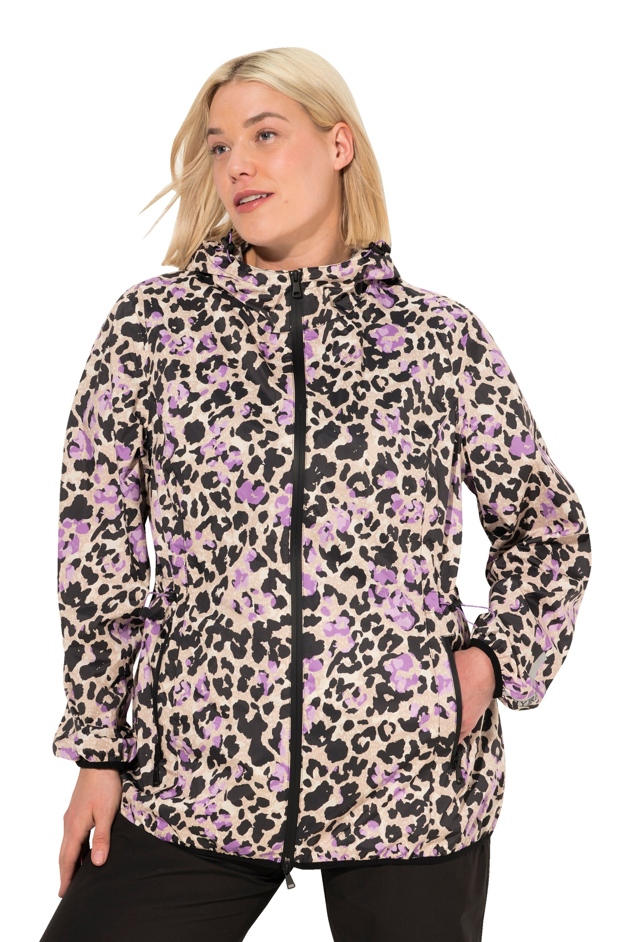 Ulla Popken Between-Season Jacket in Mixed colors: front