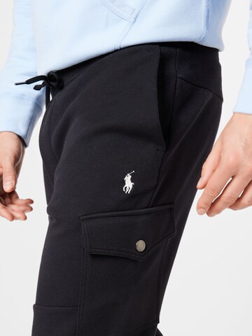 Polo Ralph Lauren Alt kitsenev Klapptaskutega püksid, värv must
