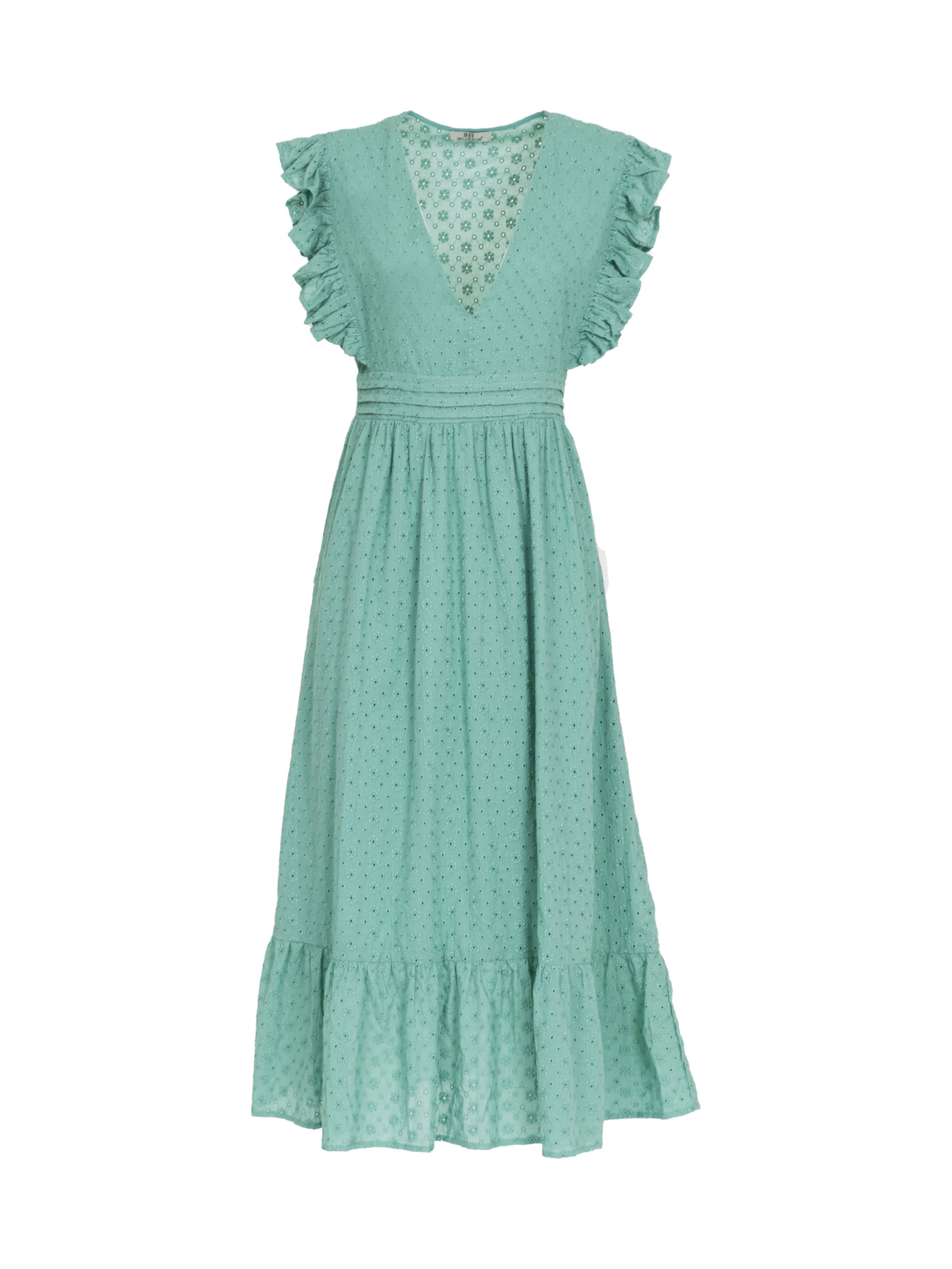 Influencer Kleid ' Sangalo' in Blau: Vorderseite