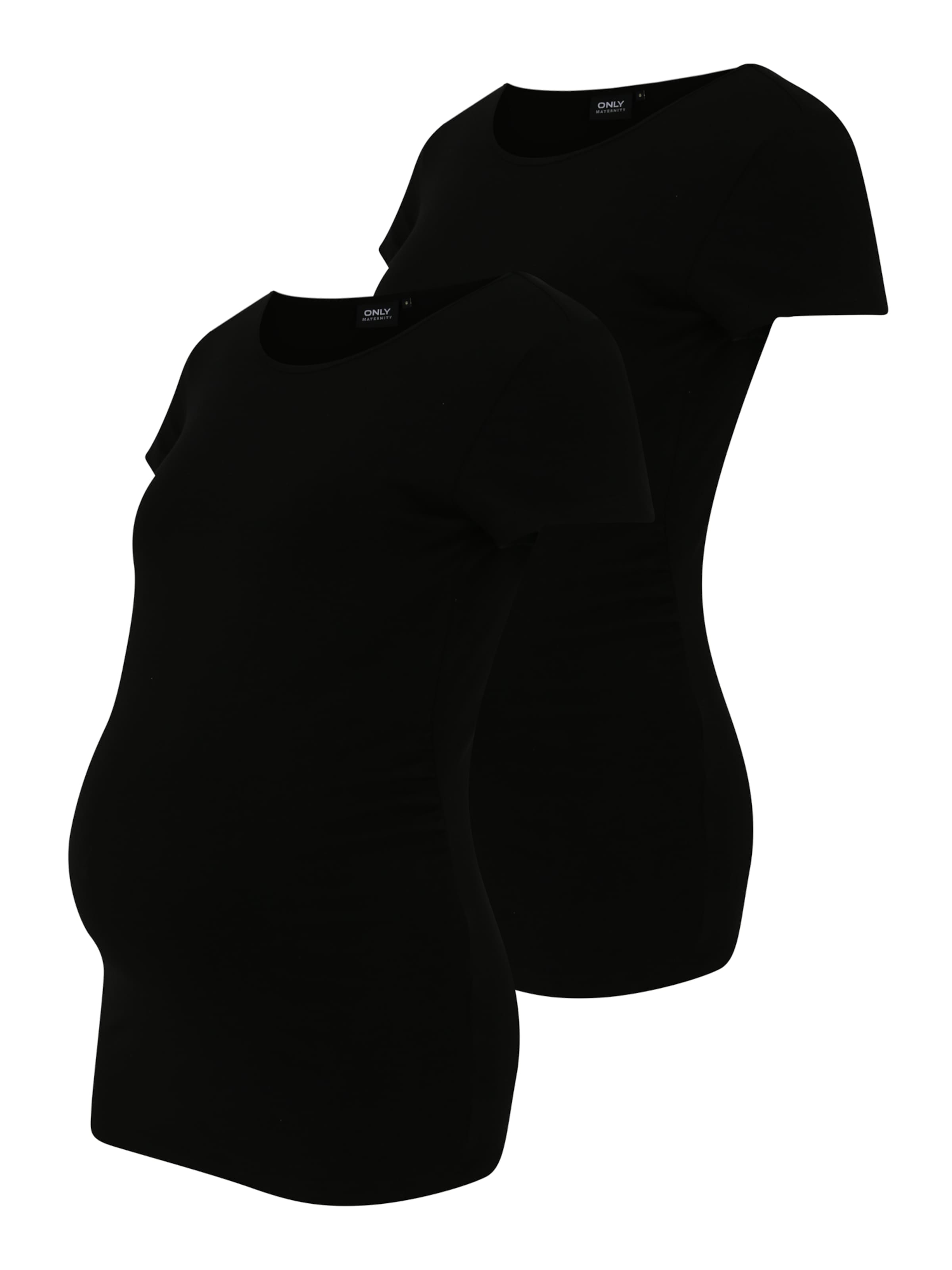 Only Maternity T-Shirt in Schwarz: Vorderseite