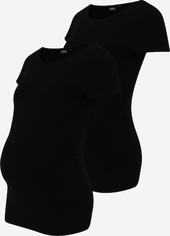 Only Maternity Shirt in Zwart: voorkant