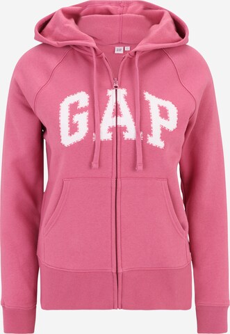 Gap Petite Sweatvest 'HERITAGE' in Roze: voorkant