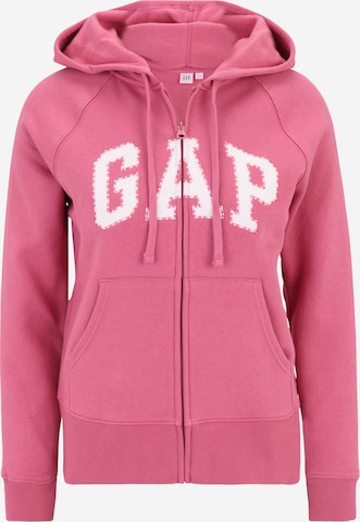 Gap Petite Bluza rozpinana 'HERITAGE' w kolorze różowy: przód