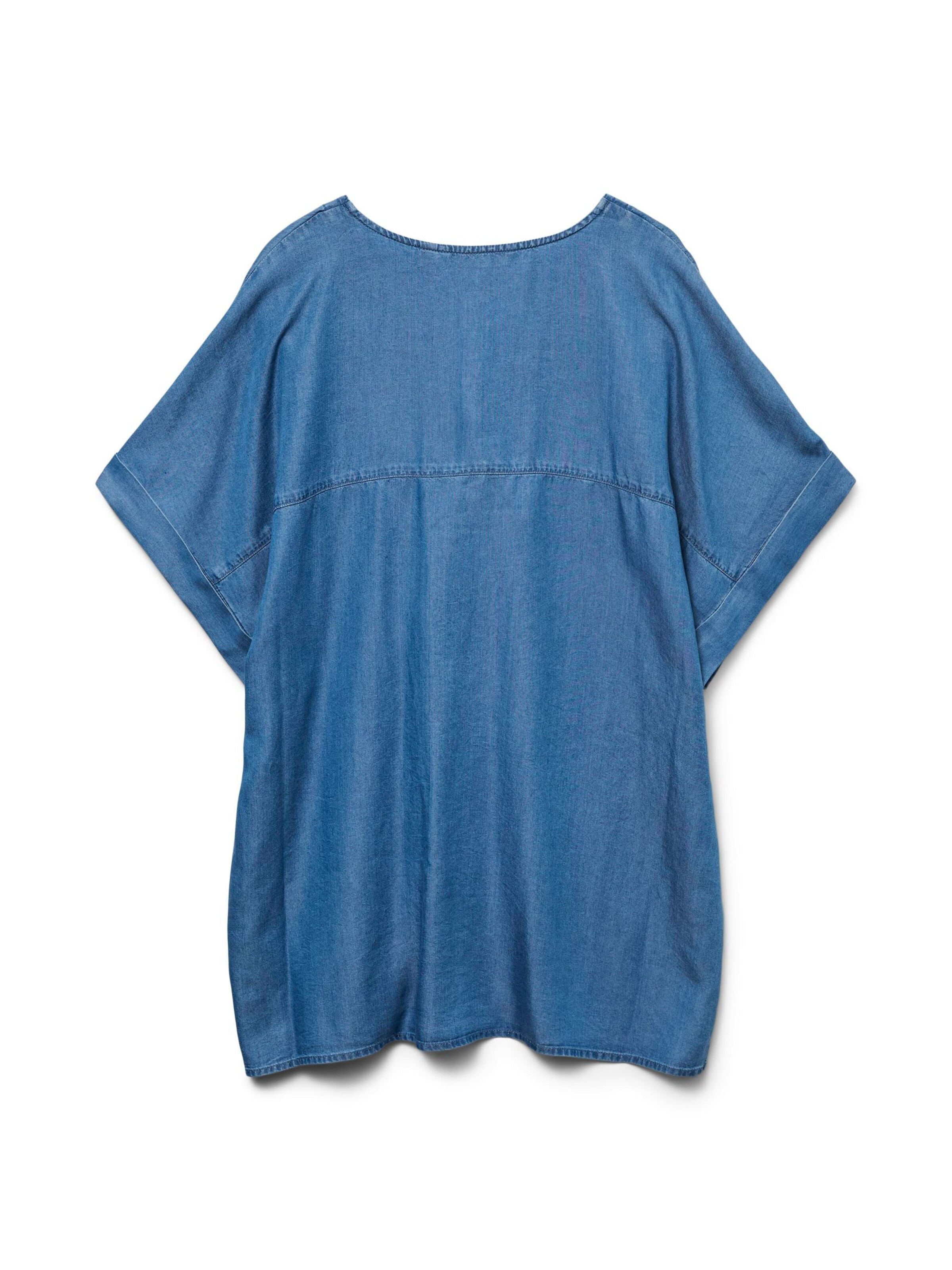 Vero Moda Curve Bluse 'FLEUR' in Blau