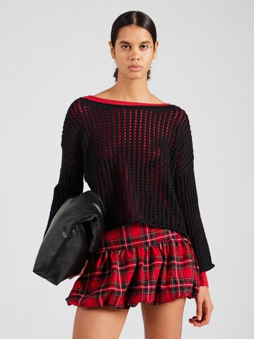 Pull-over 'Ri44va' Hailys en noir : devant