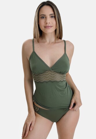 Maillot de corps 'WINTER MORNING' sassa en vert : devant