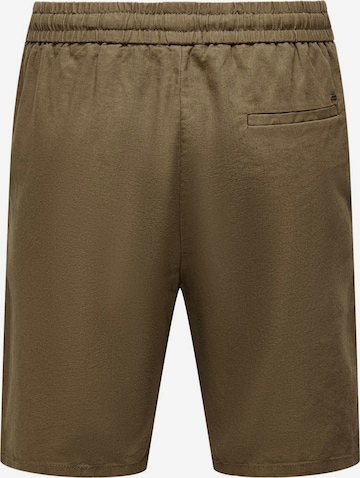 Only & Sons Regular Pants in Brown