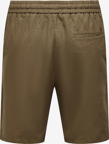 Regular Pantalon Only & Sons en marron