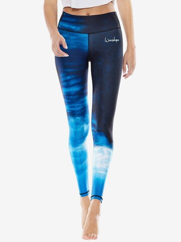 Skinny Pantaloni sportivi 'AEL102' di Winshape in blu: frontale