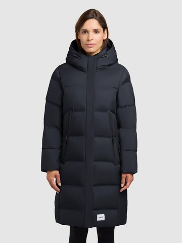 khujo Wintermantel 'Hayana' in Blauw: voorkant