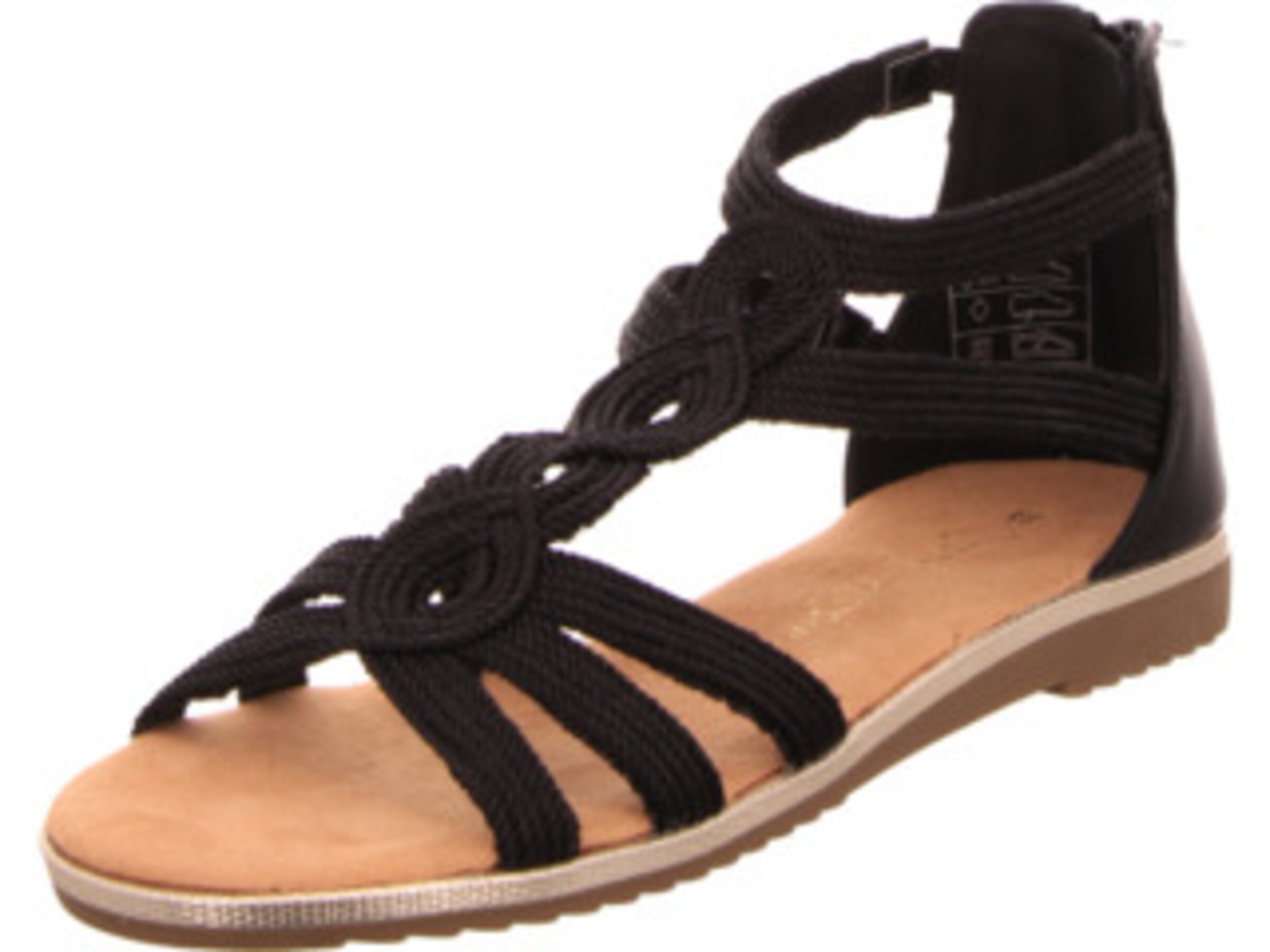 JANE KLAIN Sandale in Schwarz: Vorderseite