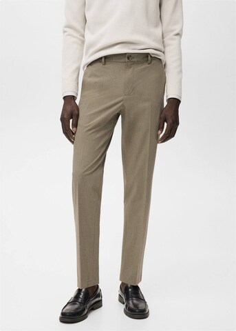 MANGO MAN Slimfit Hose 'Bologna' in Grün: Vorderseite