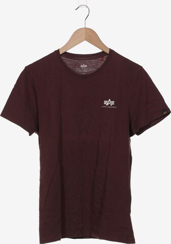 ALPHA INDUSTRIES T-Shirt M in Rot: predná strana