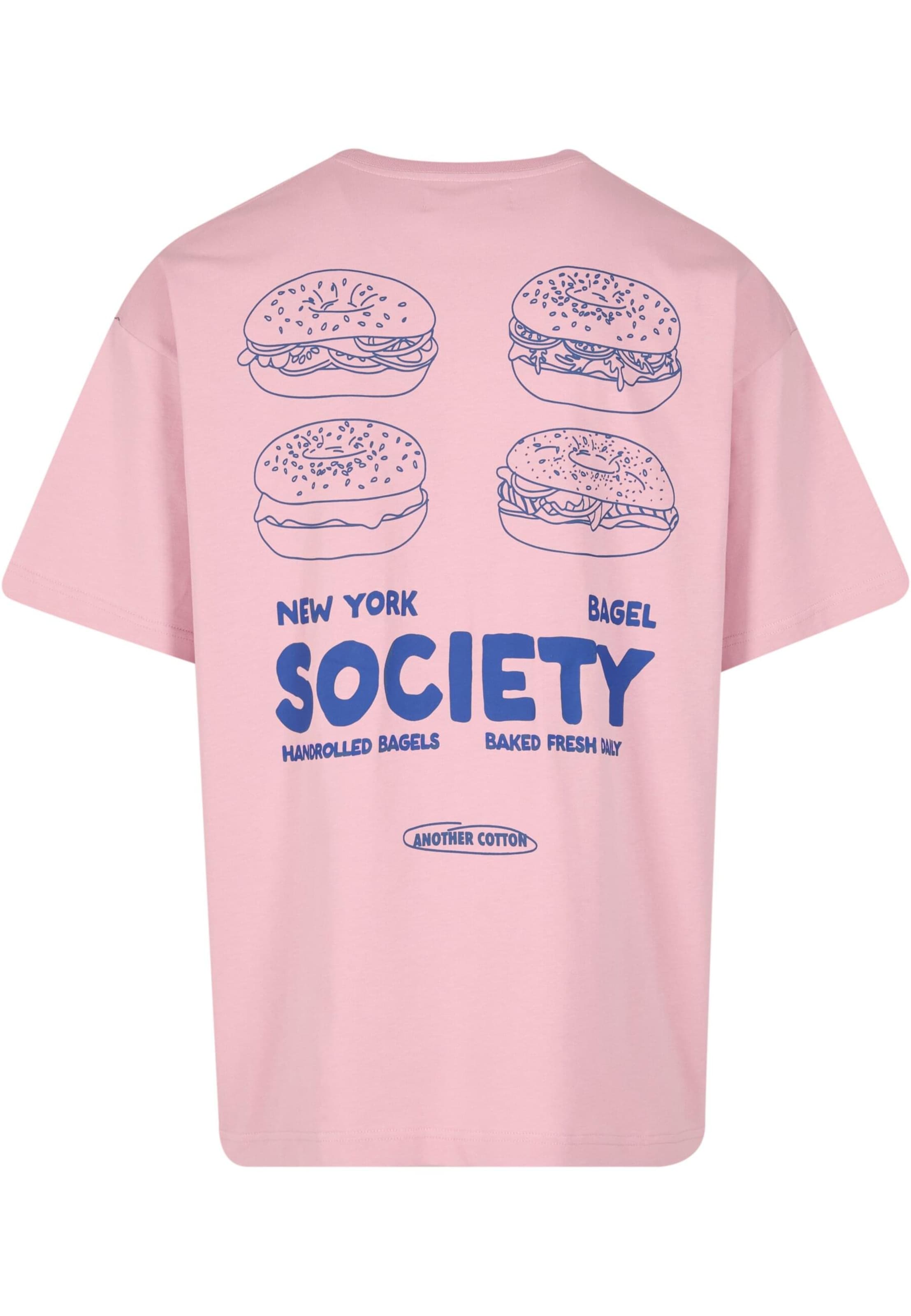 Another Cotton Lab Shirt 'Bagel Society' in Roze