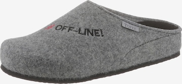 Tofee Slippers in Grey: front