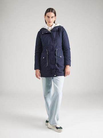 Parka d’hiver QS en bleu : devant