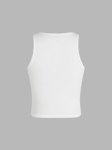Hiccup Top in Wit