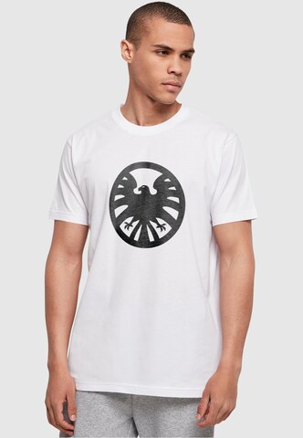 ABSOLUTE CULT Shirt 'Captain Marvel - Nick Fury' in White: front