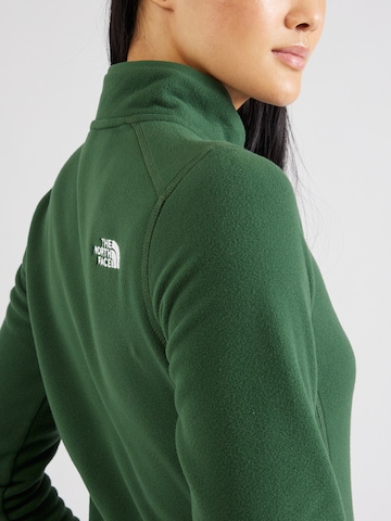 THE NORTH FACE Športen pulover '100 Glacier' | zelena barva