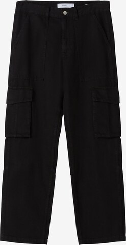 Pantalon cargo Bershka en noir : devant