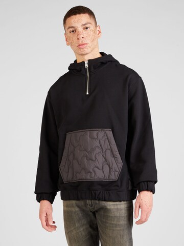 HUGO Sweatshirt 'Dutney' in Black: front