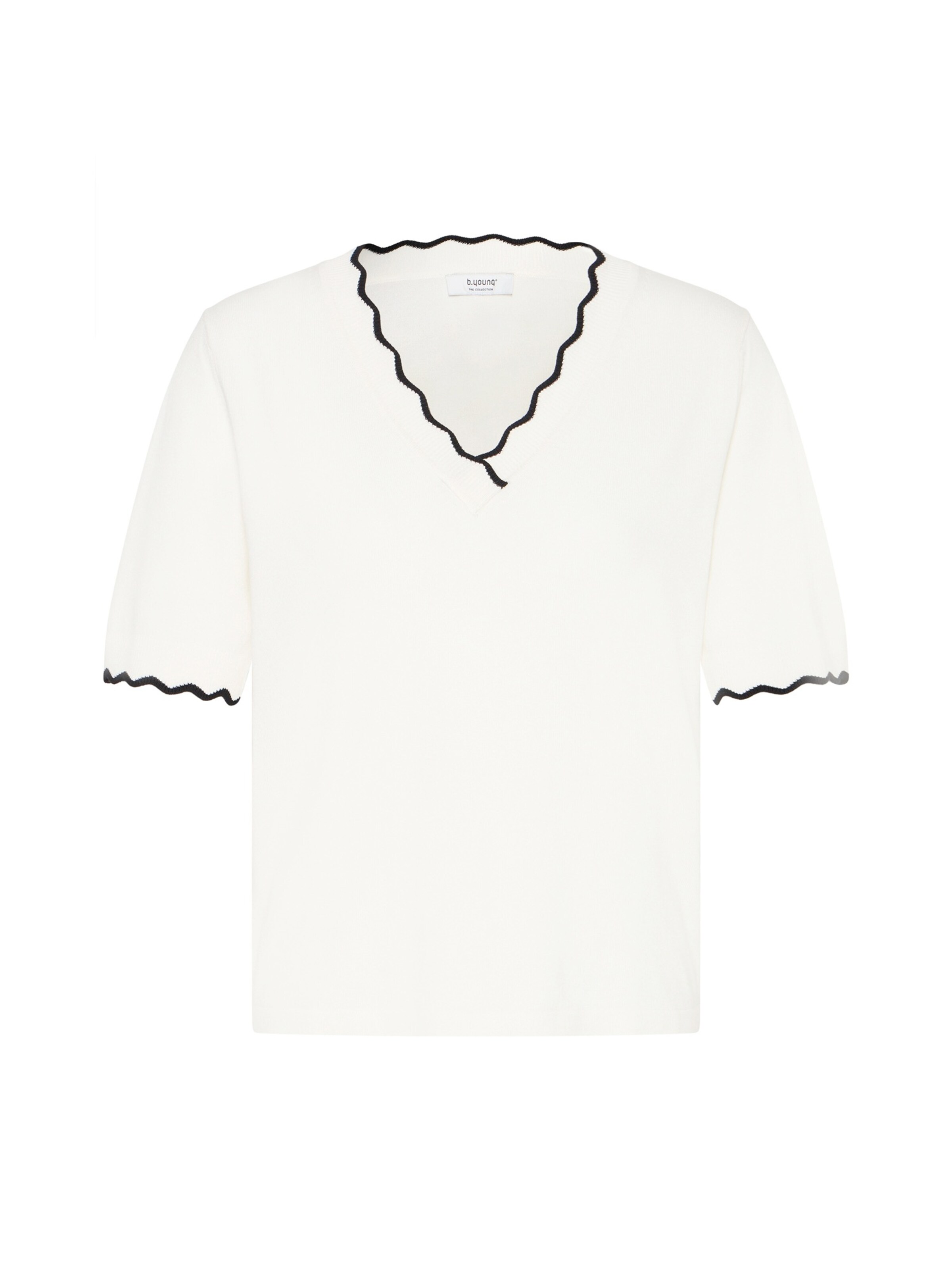 Megztinis 'BYMMORLA' iš b.young, spalva – juoda / balta, Prekių apžvalga