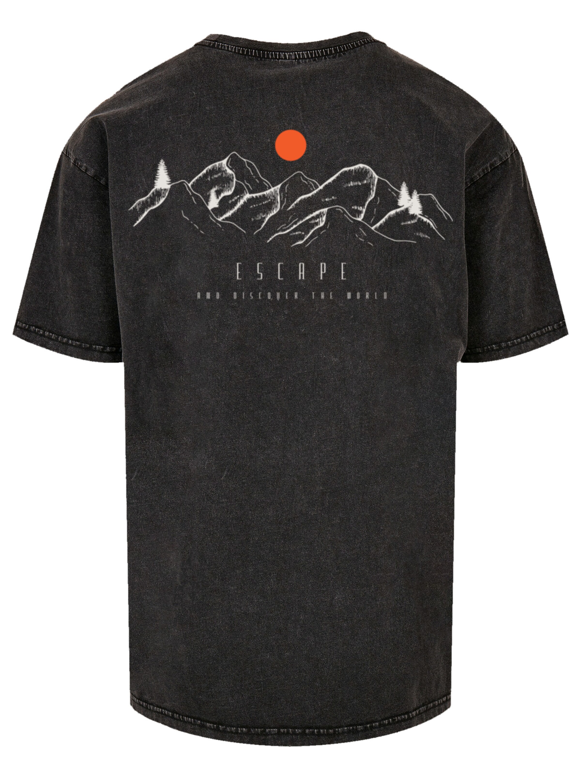 T-Shirt 'Discover the world' F4NT4STIC en noir : devant