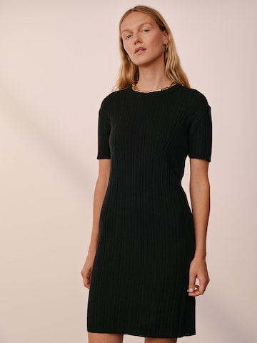 ABOUT YOU x Marie von Behrens Knitted dress 'Beyond' in Black: front