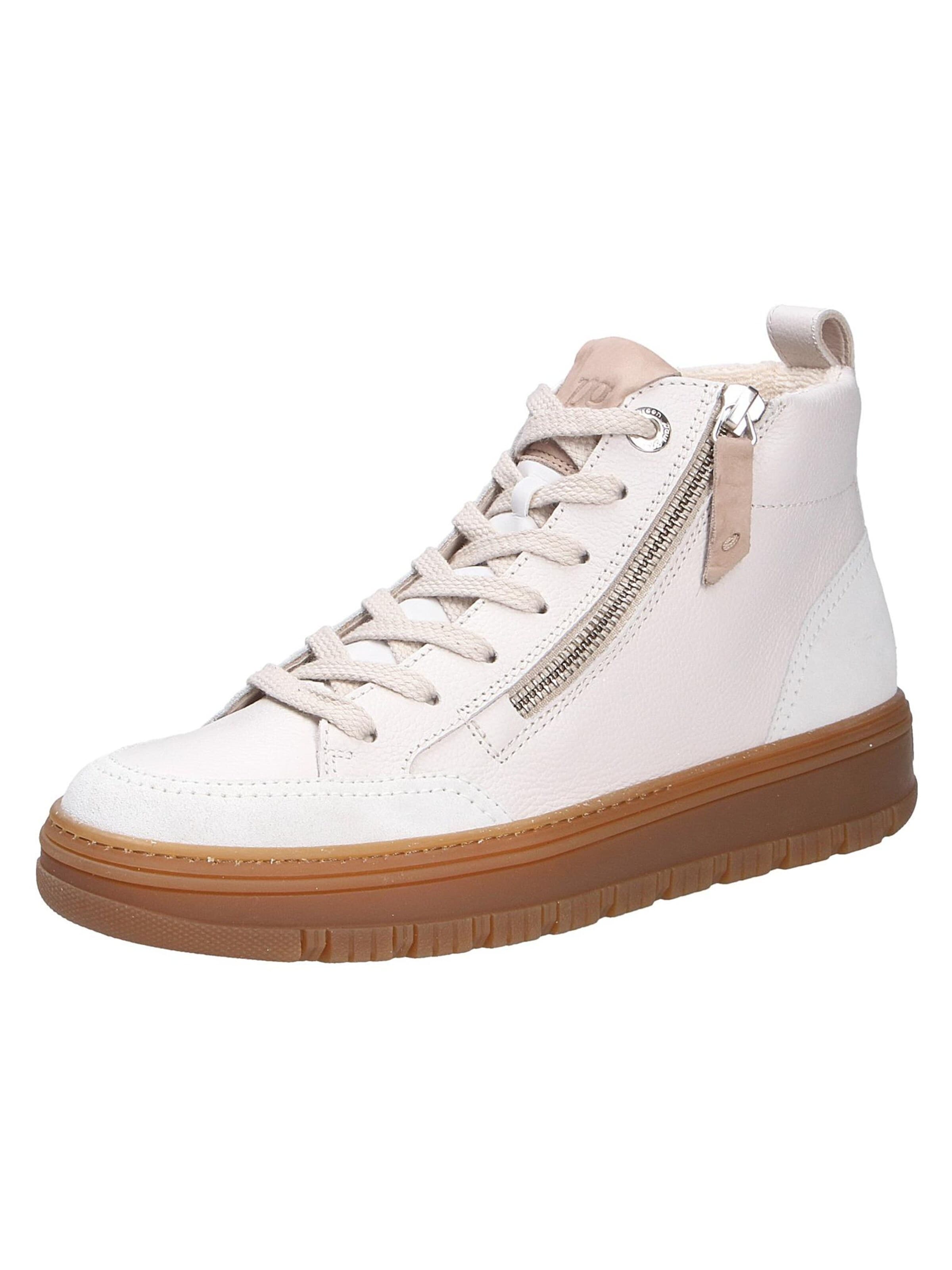 Paul Green High-Top Sneakers in White: front
