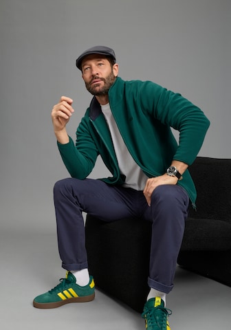 Man's World Fleece Jacket in Green
