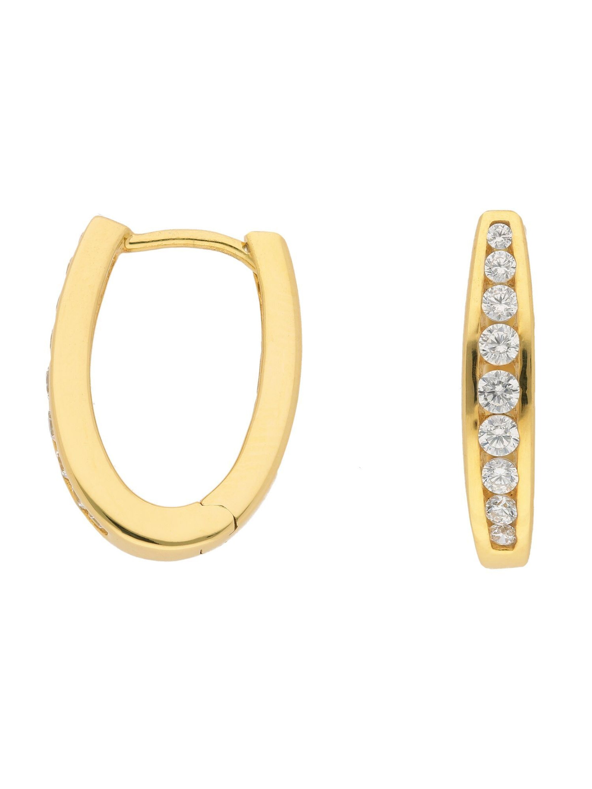 Adelia´s Ohrringe in Gold: Vorderseite
