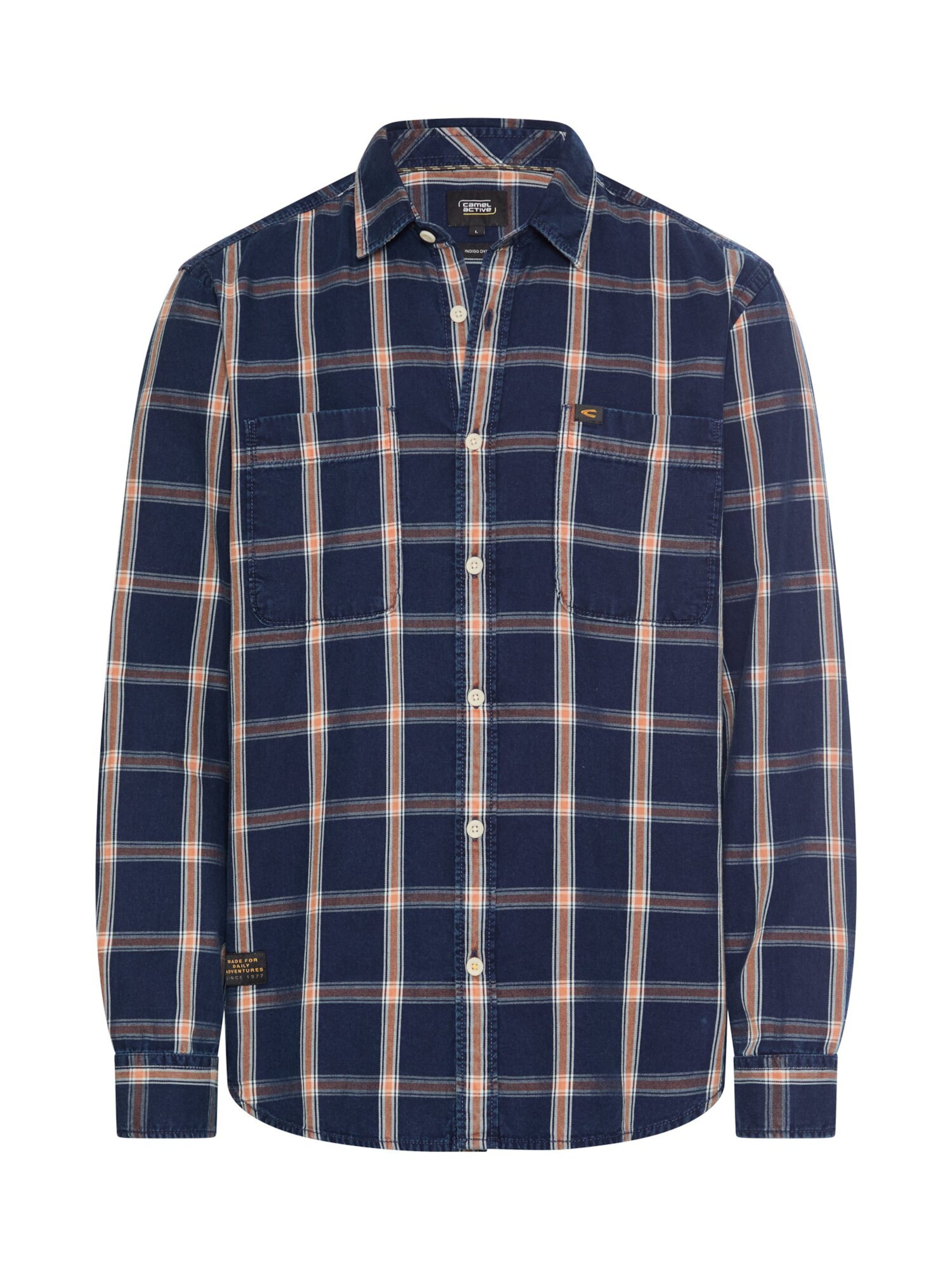 CAMEL ACTIVE - Ajuste regular Camisa en azul: frente