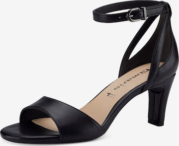 TAMARIS Strap Sandals in Black: front