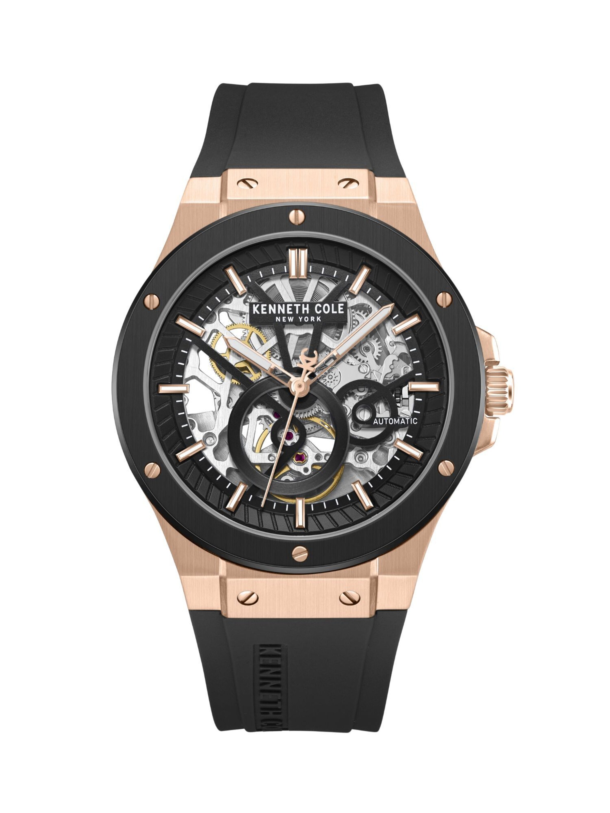 Kenneth Cole Analog Watch 'Grove' in Black: front