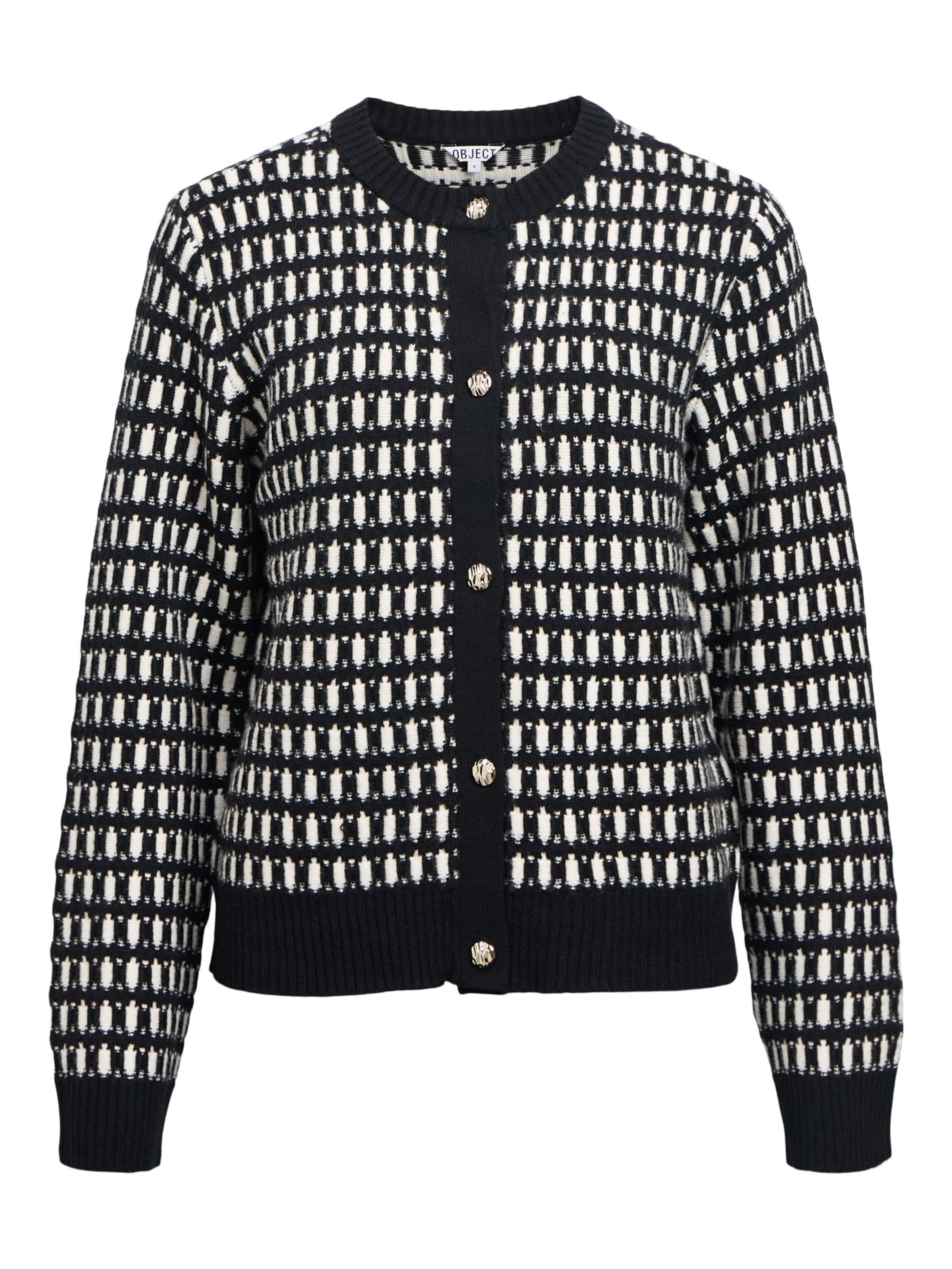 Cardigan 'OBJThess' OBJECT en noir : devant
