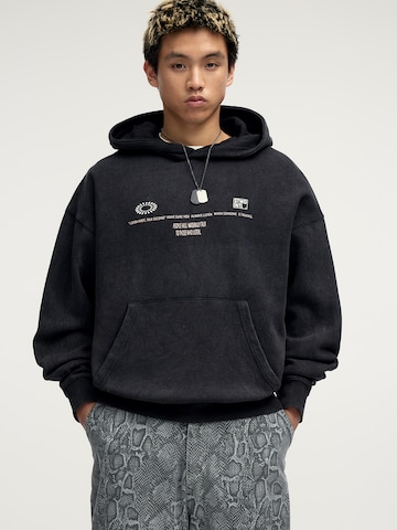 Sweat-shirt Pull&Bear en noir