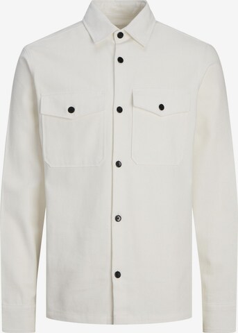 JACK & JONES Button Up Shirt in Beige: front