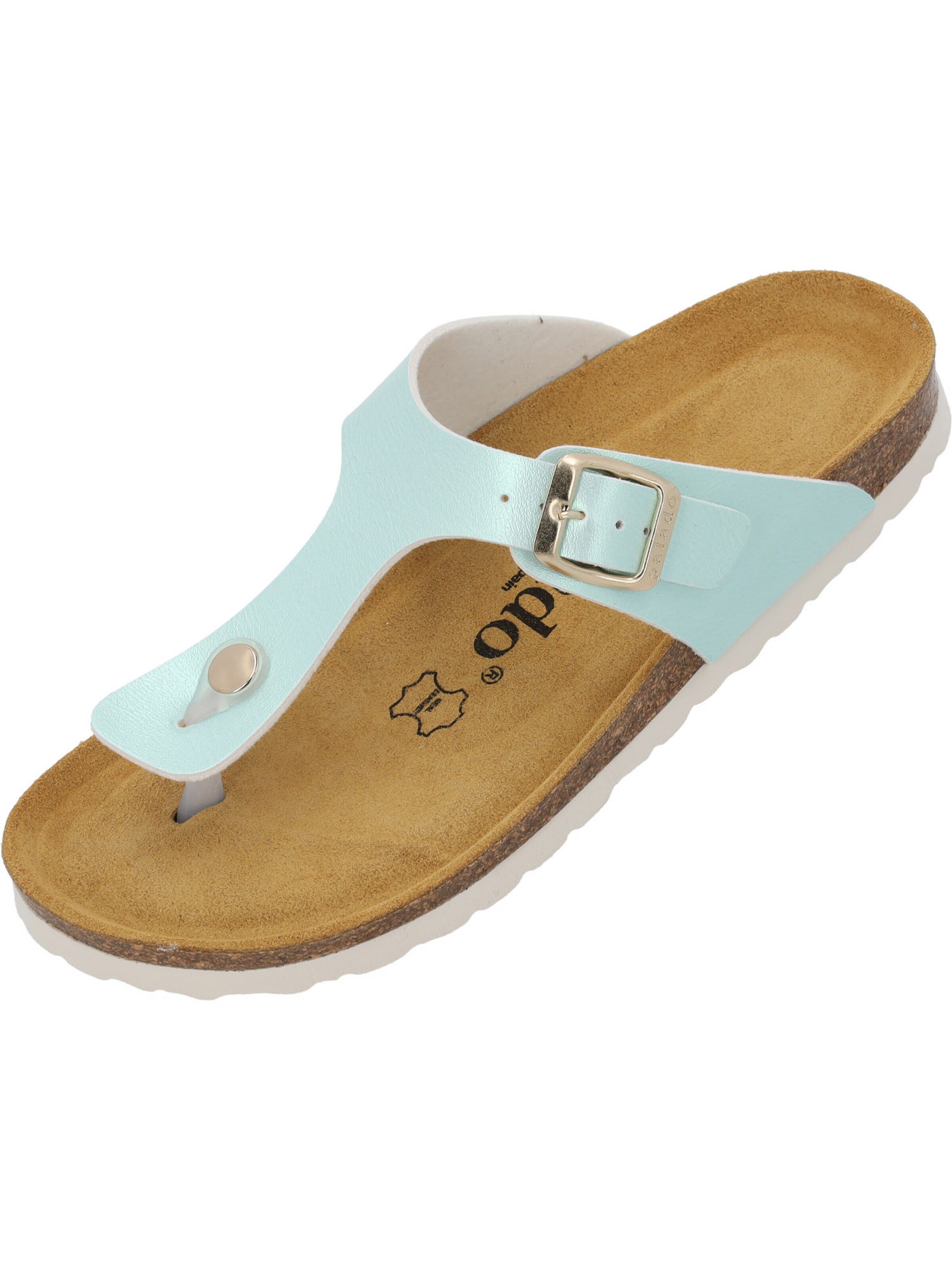 Palado Teenslipper 'Kos Metallic' in Blauw: voorkant