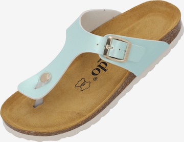 Palado Teenslipper 'Kos Metallic' in Blauw: voorkant
