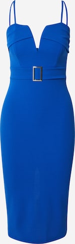 Rochie de cocktail de la WAL G. pe albastru: față