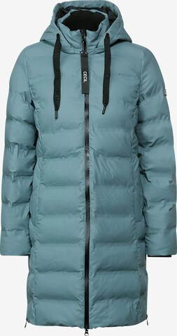 CECIL Zimní kabát – zelená: přední strana