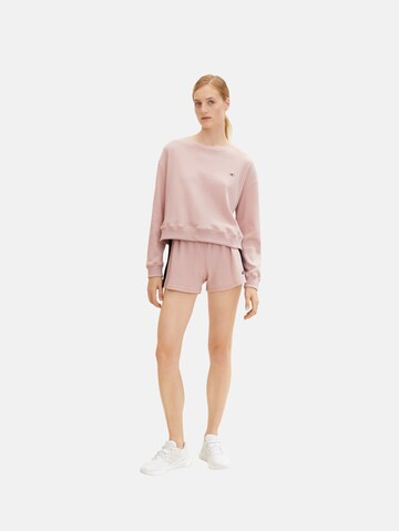 TOM TAILOR Regular Shorts in Pink