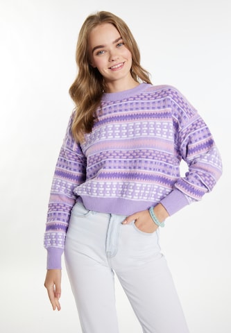 Pull-over 'Eyota' IZIA en violet : devant