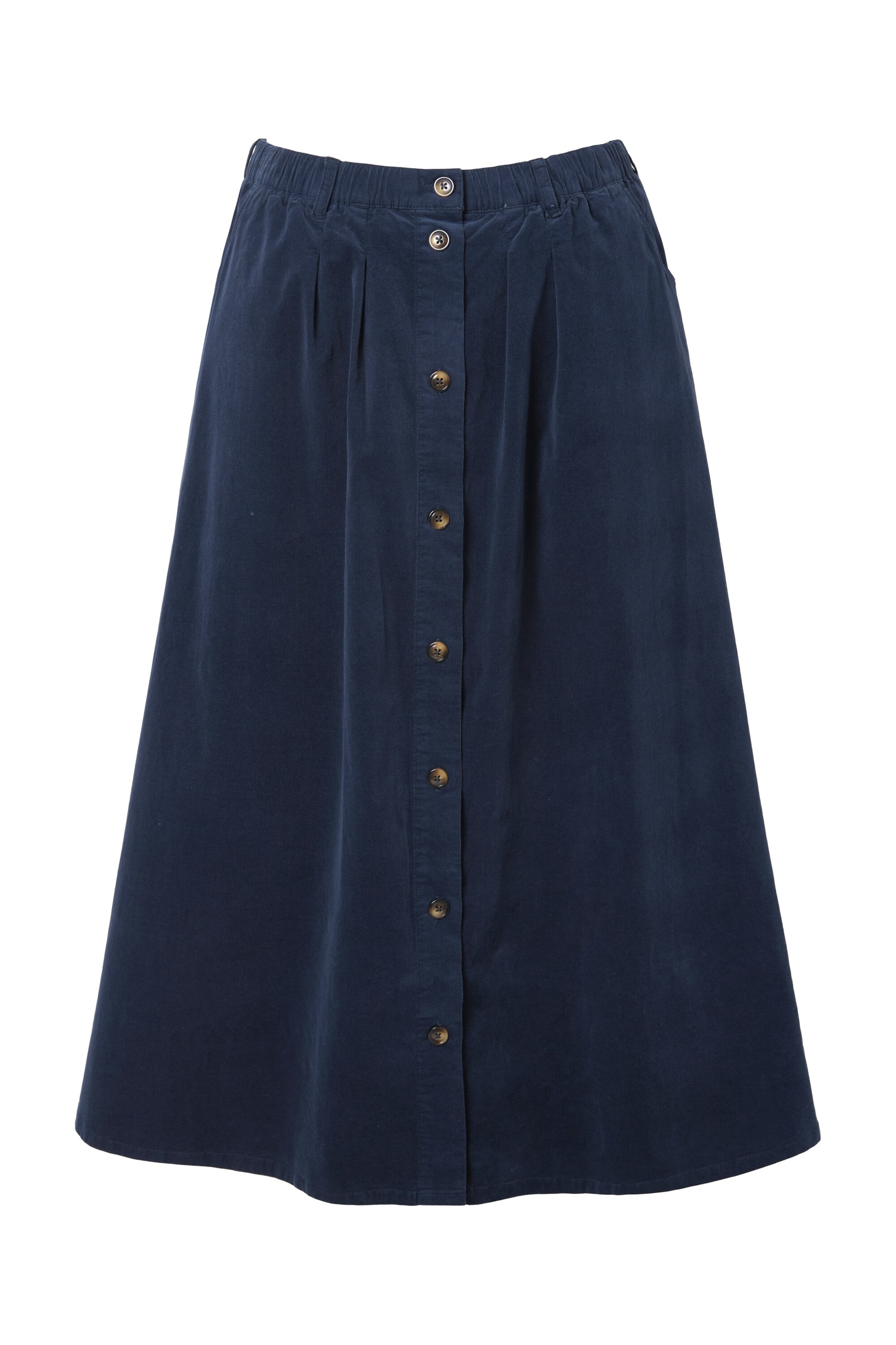 Ulla Popken Rock in Blau: Vorderseite